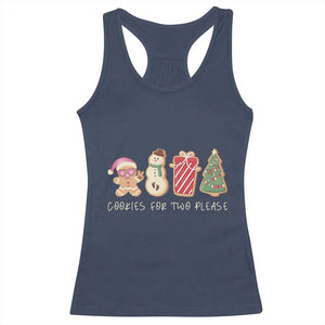 Christmas Pregnancy Announcement Racerback Tank Top Cookies For Two Please Xmas Maternity Gift - African Pride