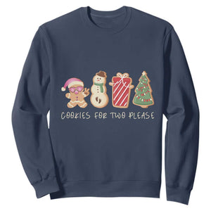 Christmas Pregnancy Announcement Sweatshirt Cookies For Two Please Xmas Maternity Gift - African Pride