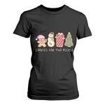 Christmas Pregnancy Announcement T Shirt For Women Cookies For Two Please Xmas Maternity Gift - African Pride