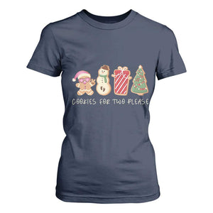 Christmas Pregnancy Announcement T Shirt For Women Cookies For Two Please Xmas Maternity Gift - African Pride