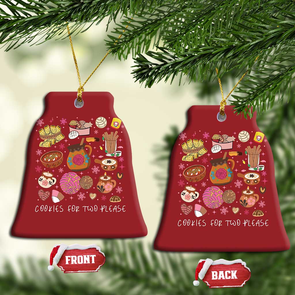 Mexican Christmas Pregnancy Announcement Christmas Ornament Cookies For Two Please Xmas Maternity Gift - African Pride