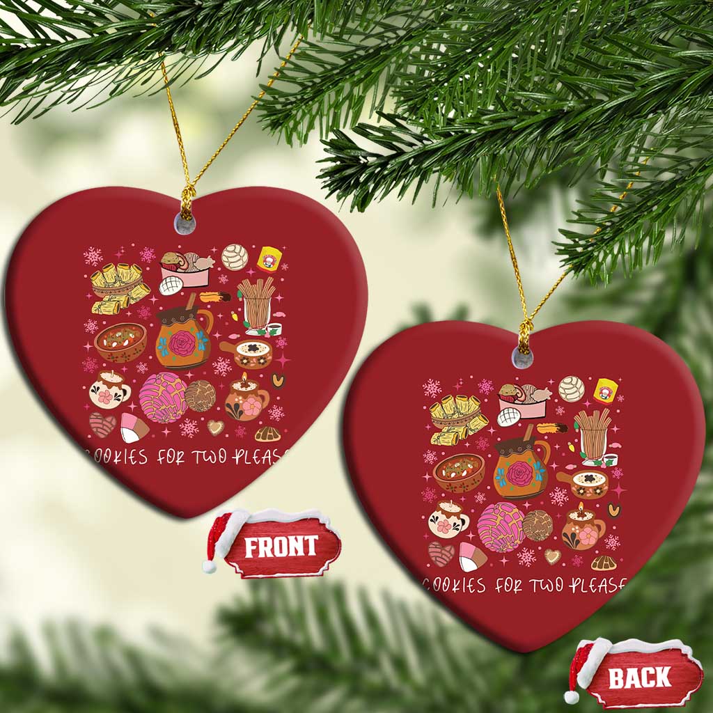 Mexican Christmas Pregnancy Announcement Christmas Ornament Cookies For Two Please Xmas Maternity Gift - African Pride