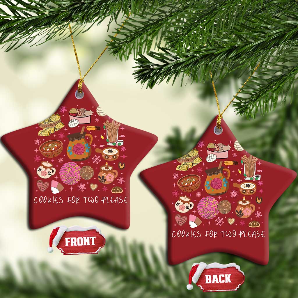 Mexican Christmas Pregnancy Announcement Christmas Ornament Cookies For Two Please Xmas Maternity Gift - African Pride