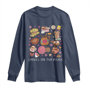 Mexican Christmas Pregnancy Announcement Long Sleeve Shirt Cookies For Two Please Xmas Maternity Gift - African Pride