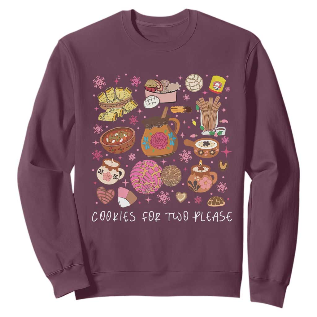 Mexican Christmas Pregnancy Announcement Sweatshirt Cookies For Two Please Xmas Maternity Gift - African Pride