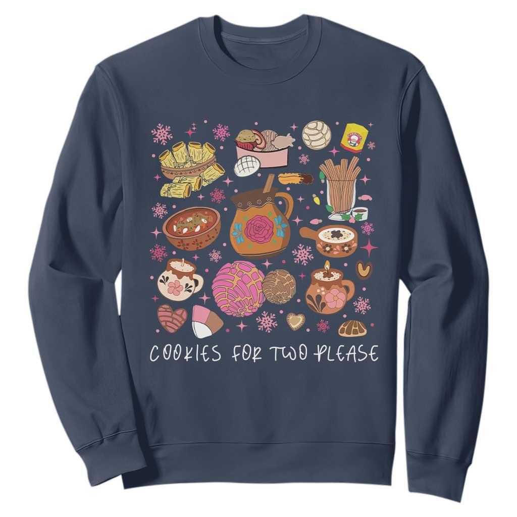Mexican Christmas Pregnancy Announcement Sweatshirt Cookies For Two Please Xmas Maternity Gift - African Pride