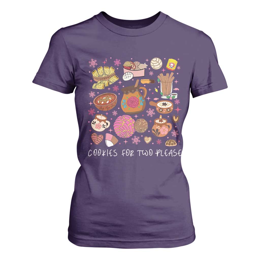 Mexican Christmas Pregnancy Announcement T Shirt For Women Cookies For Two Please Xmas Maternity Gift - African Pride