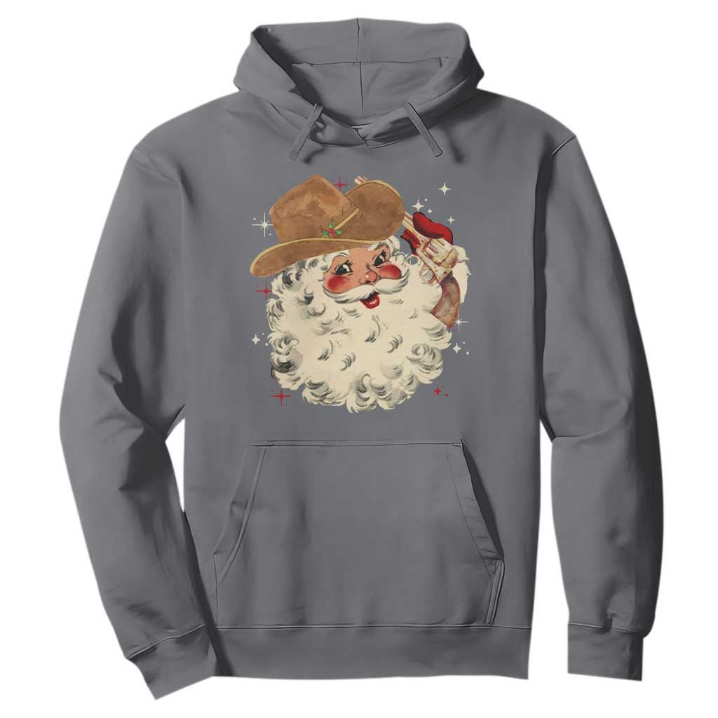 Christmas Cowboy Hoodie Santa Claus Merry Xmas Vintage 90s Western Country - African Pride