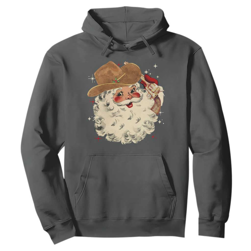 Christmas Cowboy Hoodie Santa Claus Merry Xmas Vintage 90s Western Country - African Pride