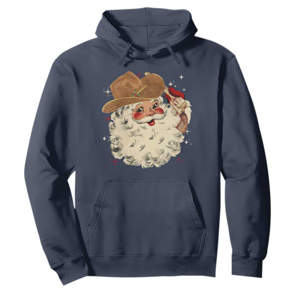 Christmas Cowboy Hoodie Santa Claus Merry Xmas Vintage 90s Western Country - African Pride