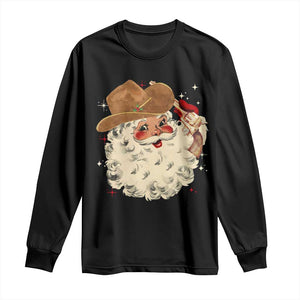 Christmas Cowboy Long Sleeve Shirt Santa Claus Merry Xmas Vintage 90s Western Country - African Pride