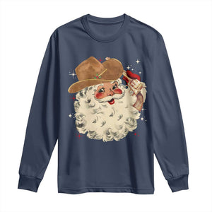 Christmas Cowboy Long Sleeve Shirt Santa Claus Merry Xmas Vintage 90s Western Country - African Pride