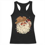 Christmas Cowboy Racerback Tank Top Santa Claus Merry Xmas Vintage 90s Western Country - African Pride