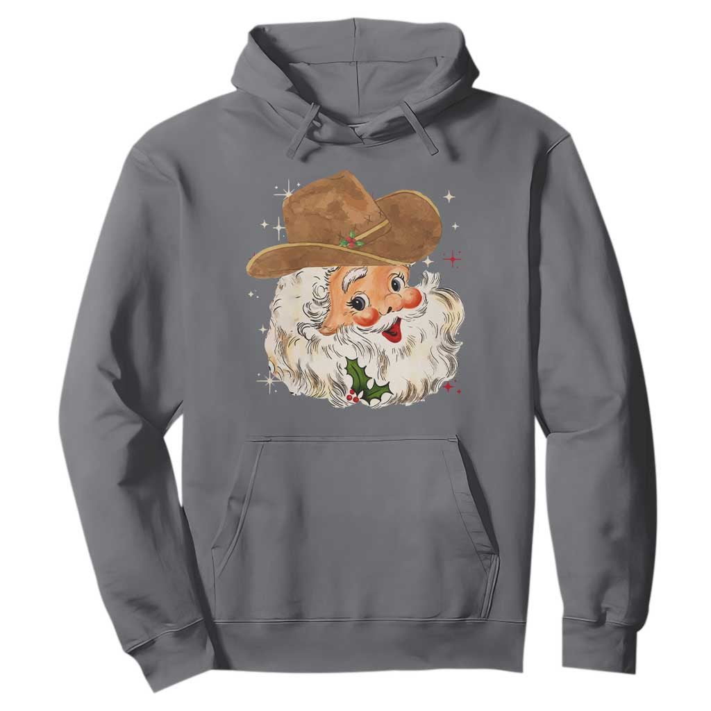 Christmas Cowboy Hoodie Santa Claus Vintage 90s Western Country Music Outfit - African Pride