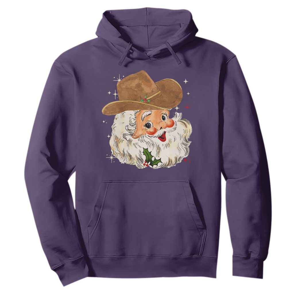 Christmas Cowboy Hoodie Santa Claus Vintage 90s Western Country Music Outfit - African Pride