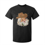 Christmas Cowboy T Shirt For Kid Santa Claus Vintage 90s Western Country Music Outfit - African Pride