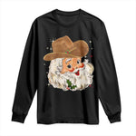 Christmas Cowboy Long Sleeve Shirt Santa Claus Vintage 90s Western Country Music Outfit - African Pride
