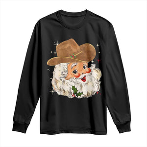 Christmas Cowboy Long Sleeve Shirt Santa Claus Vintage 90s Western Country Music Outfit - African Pride