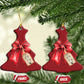 Christmas Pregnancy Announcement Christmas Ornament Coquette Bow Xmas Maternity Gift - African Pride