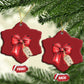 Christmas Pregnancy Announcement Christmas Ornament Coquette Bow Xmas Maternity Gift - African Pride
