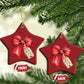 Christmas Pregnancy Announcement Christmas Ornament Coquette Bow Xmas Maternity Gift - African Pride