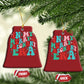 Christmas Pregnancy Announcement Christmas Ornament Merry & Pregnant Era Cute Groovy Christmas Holiday Xmas - African Pride