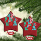 Christmas Pregnancy Announcement Christmas Ornament Merry & Pregnant Era Cute Groovy Christmas Holiday Xmas - African Pride