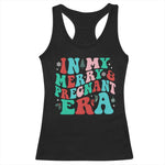 Christmas Pregnancy Announcement Racerback Tank Top Merry & Pregnant Era Cute Groovy Christmas Holiday Xmas - African Pride