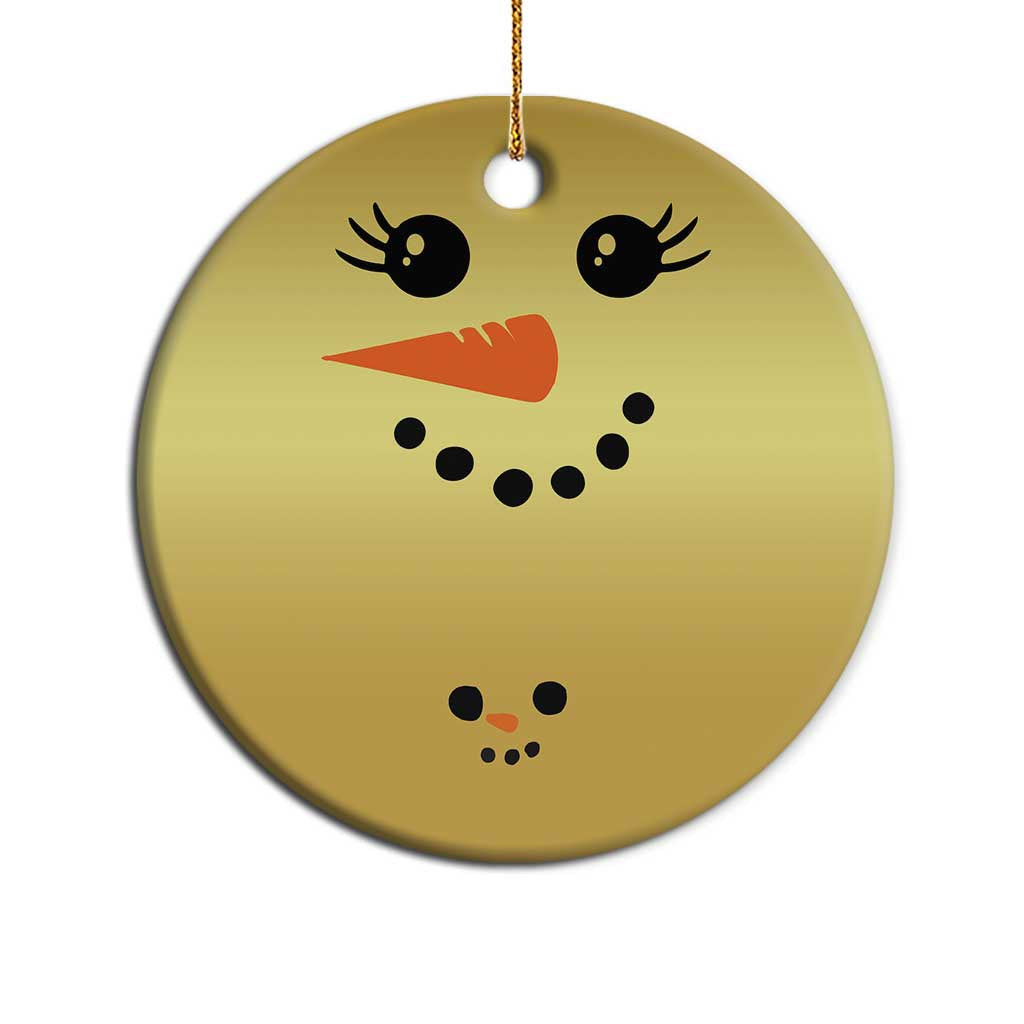 Christmas Pregnancy Announcement Christmas Ornament Snowman Face Xmas Maternity Gift - African Pride