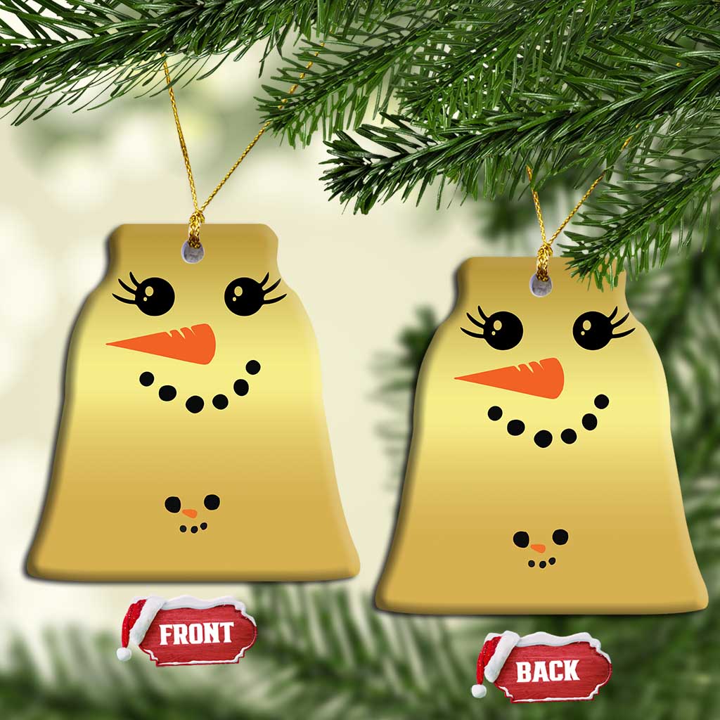 Christmas Pregnancy Announcement Christmas Ornament Snowman Face Xmas Maternity Gift - African Pride