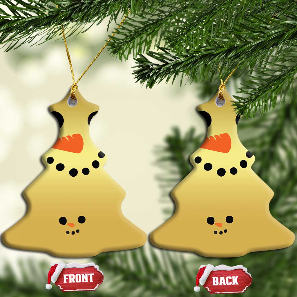 Christmas Pregnancy Announcement Christmas Ornament Snowman Face Xmas Maternity Gift - African Pride