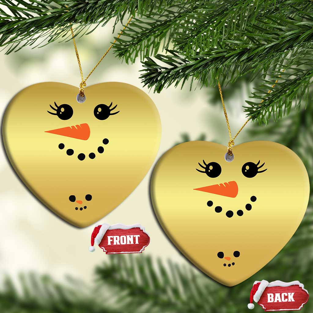 Christmas Pregnancy Announcement Christmas Ornament Snowman Face Xmas Maternity Gift - African Pride