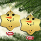 Christmas Pregnancy Announcement Christmas Ornament Snowman Face Xmas Maternity Gift - African Pride