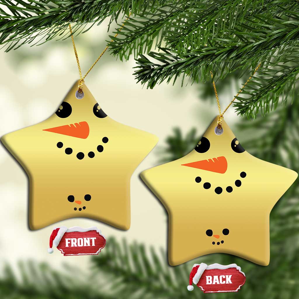 Christmas Pregnancy Announcement Christmas Ornament Snowman Face Xmas Maternity Gift - African Pride