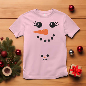 Christmas Pregnancy Announcement T Shirt Snowman Face Xmas Maternity Gift - African Pride