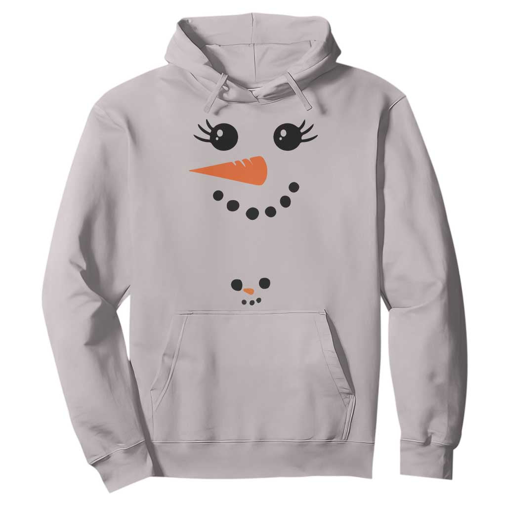 Christmas Pregnancy Announcement Hoodie Snowman Face Xmas Maternity Gift - African Pride