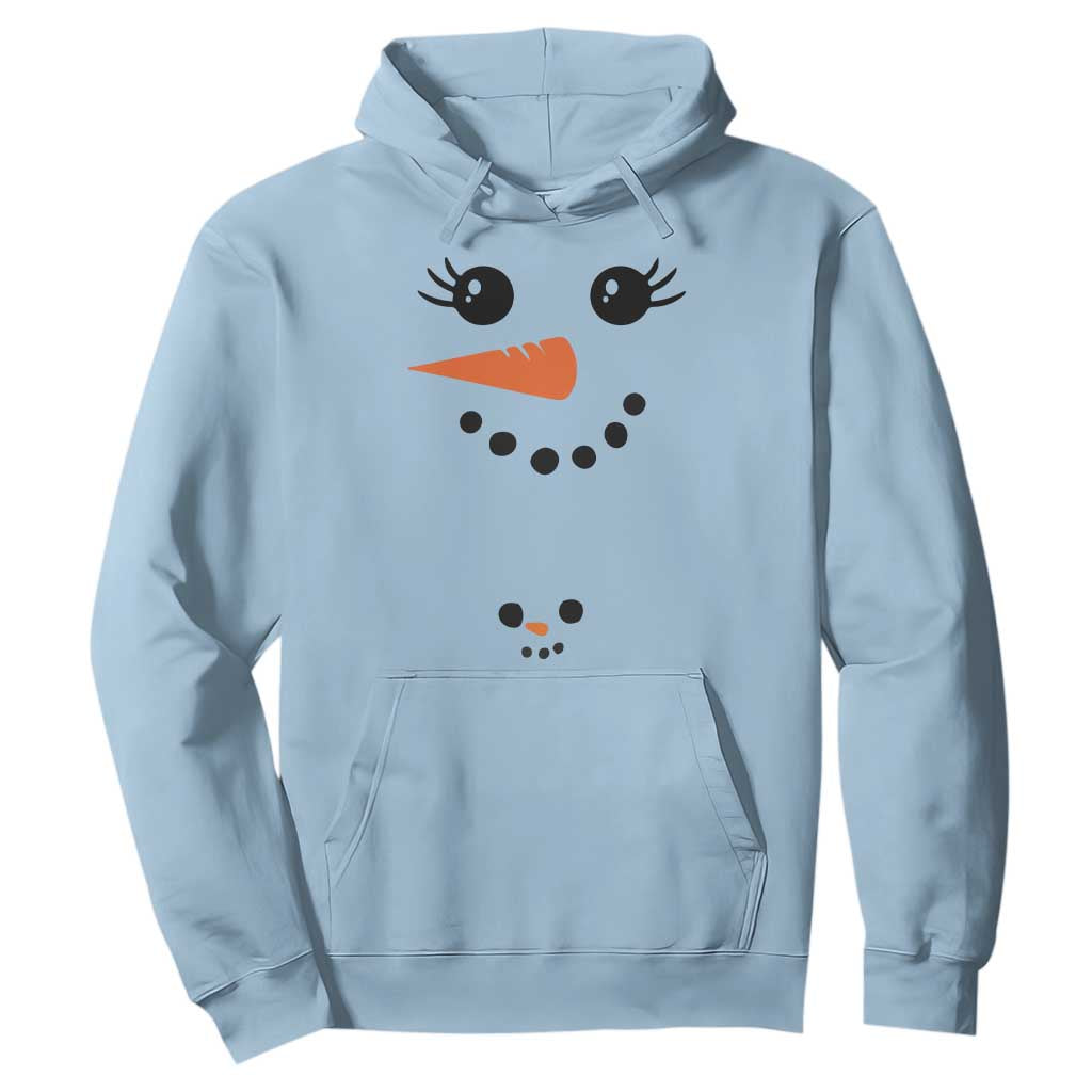 Christmas Pregnancy Announcement Hoodie Snowman Face Xmas Maternity Gift - African Pride