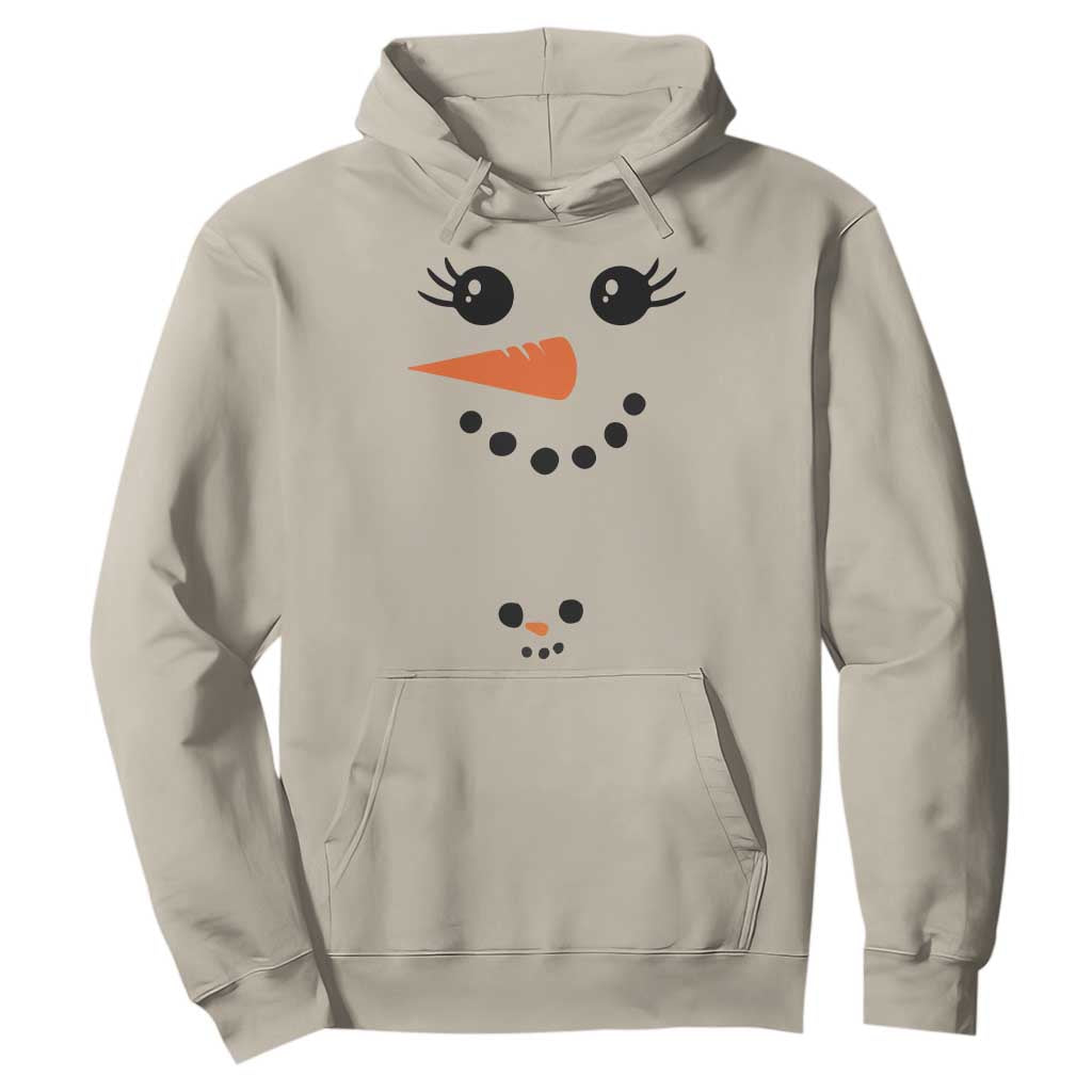 Christmas Pregnancy Announcement Hoodie Snowman Face Xmas Maternity Gift - African Pride
