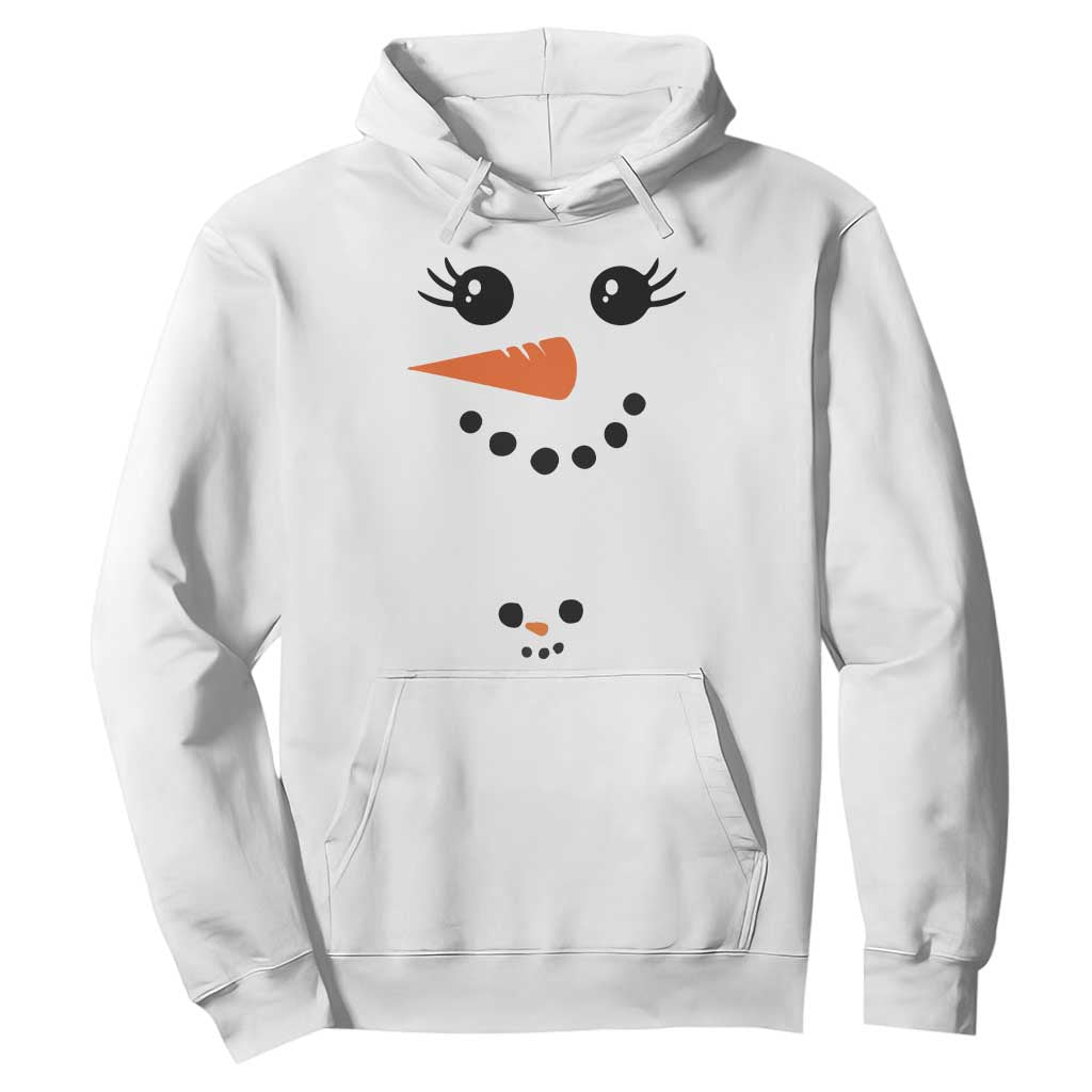 Christmas Pregnancy Announcement Hoodie Snowman Face Xmas Maternity Gift - African Pride