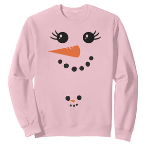 Christmas Pregnancy Announcement Sweatshirt Snowman Face Xmas Maternity Gift - African Pride