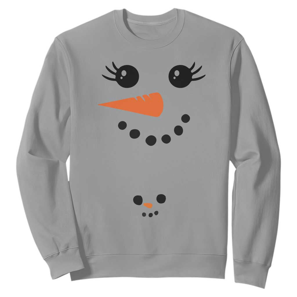 Christmas Pregnancy Announcement Sweatshirt Snowman Face Xmas Maternity Gift - African Pride