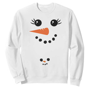 Christmas Pregnancy Announcement Sweatshirt Snowman Face Xmas Maternity Gift - African Pride