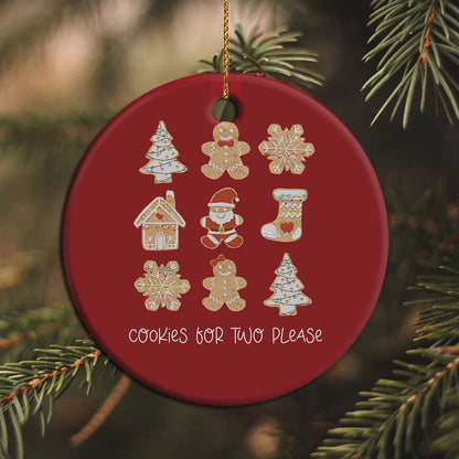 Christmas Pregnancy Announcement Christmas Ornament Cookies For Two Please Maternity Gift - African Pride