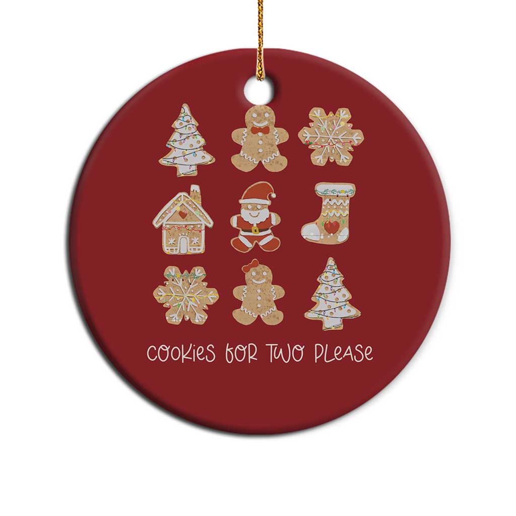 Christmas Pregnancy Announcement Christmas Ornament Cookies For Two Please Maternity Gift - African Pride