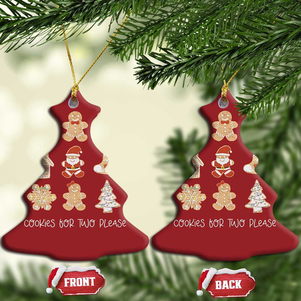 Christmas Pregnancy Announcement Christmas Ornament Cookies For Two Please Maternity Gift - African Pride