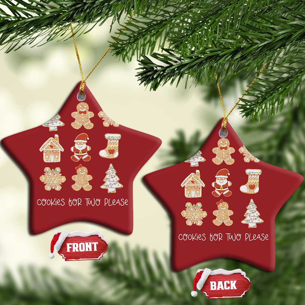 Christmas Pregnancy Announcement Christmas Ornament Cookies For Two Please Maternity Gift - African Pride