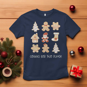 Christmas Pregnancy Announcement T Shirt Cookies For Two Please Maternity Gift - African Pride