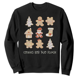 Christmas Pregnancy Announcement Sweatshirt Cookies For Two Please Maternity Gift - African Pride