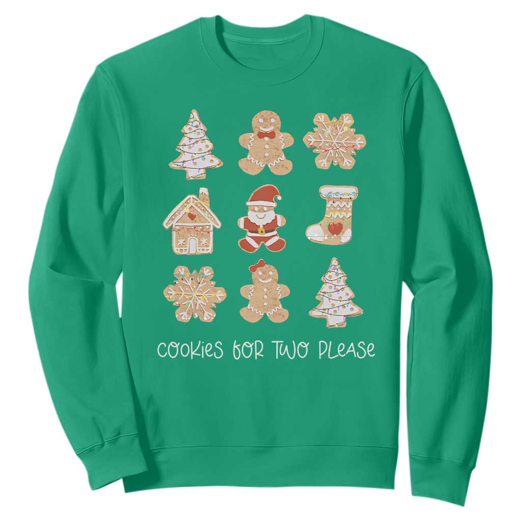 Christmas Pregnancy Announcement Sweatshirt Cookies For Two Please Maternity Gift - African Pride