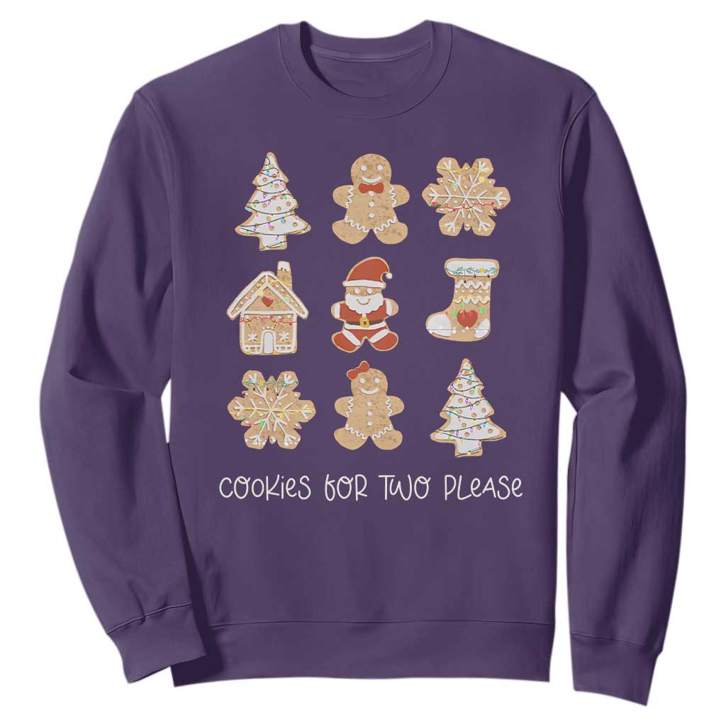 Christmas Pregnancy Announcement Sweatshirt Cookies For Two Please Maternity Gift - African Pride